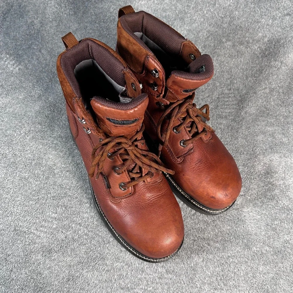 Wolverine Work Boots DuraShocks Gore-Tex Steel Toe Brown 02564 Mens 8.5 EW